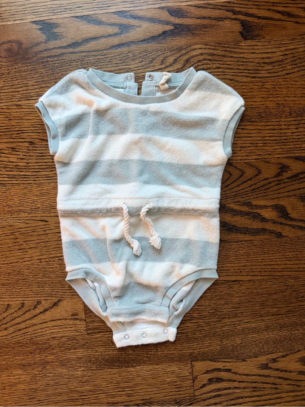 Quincy Mae terry cloth romper 3-6 months